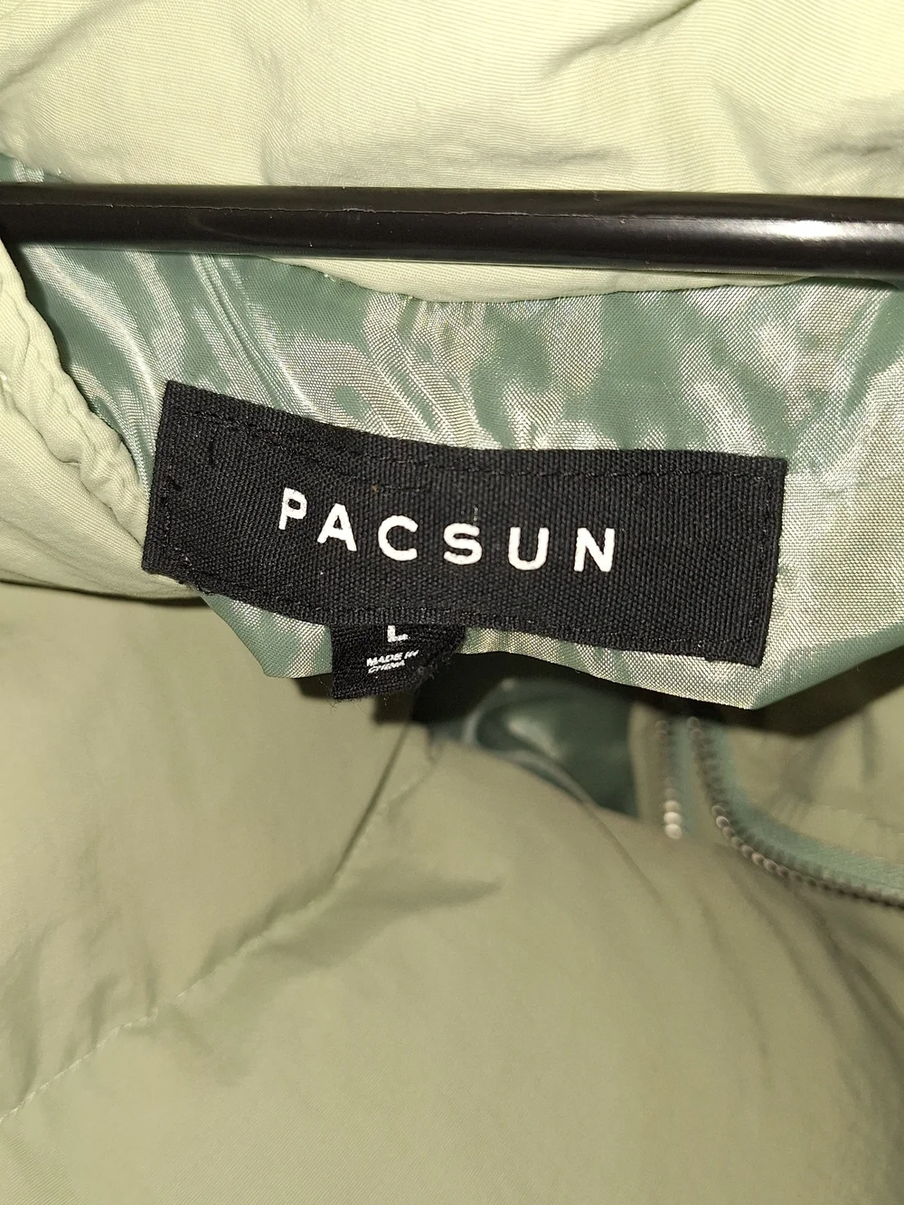 PacSun Mint Green Women's Puffer Jacket